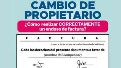 como hacer cambio de propietario sin factura endosada