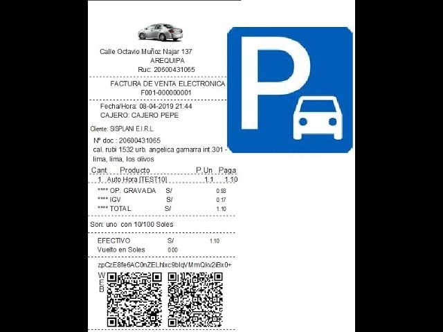 cómo facturar tickets de estacionamiento