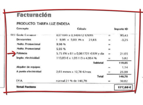 cómo facturar la luz