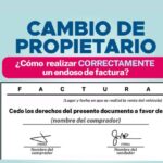 como hacer cambio de propietario sin factura endosada