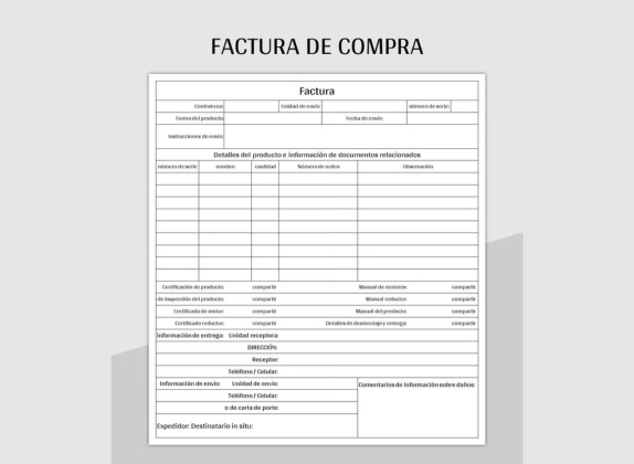 factura de compra